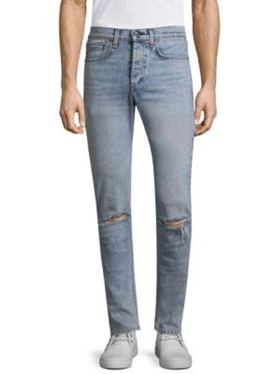 Shop Rag & Bone Fit 1 Distressed Skinny Jeans In Light Blue