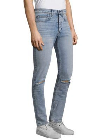 Shop Rag & Bone Fit 1 Distressed Skinny Jeans In Light Blue