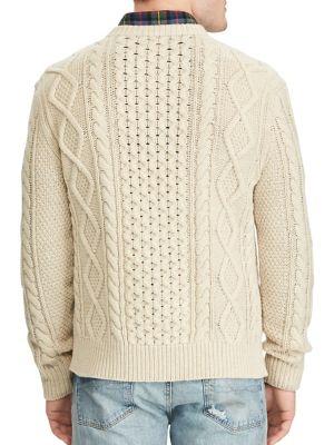 polo ralph lauren iconic fisherman's sweater