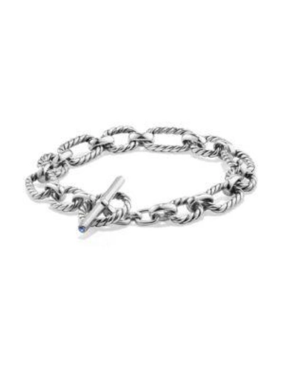 Shop David Yurman Cushion Chain Link Bracelet In Silver