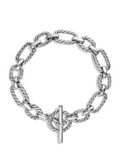 Shop David Yurman Cushion Chain Link Bracelet In Silver
