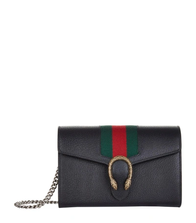 Shop Gucci Dionysus Wallet Shoulder Bag In Hibiscus Red