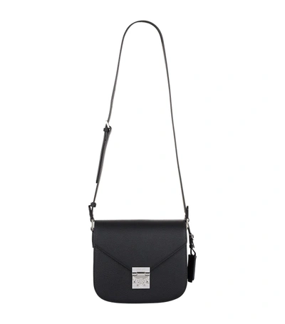 Shop Mcm Small Patricia Park Avenue Shoulder Bag In Black