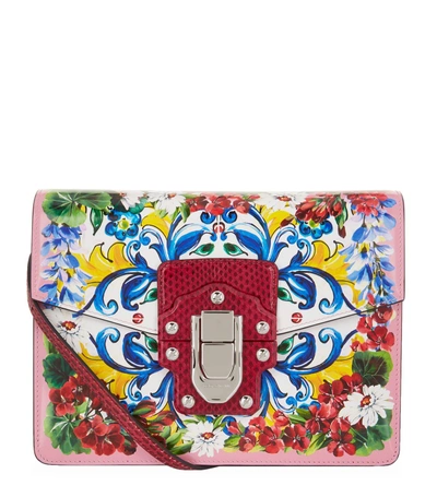 Shop Dolce & Gabbana Lucia Majolica Shoulder Bag In Multi