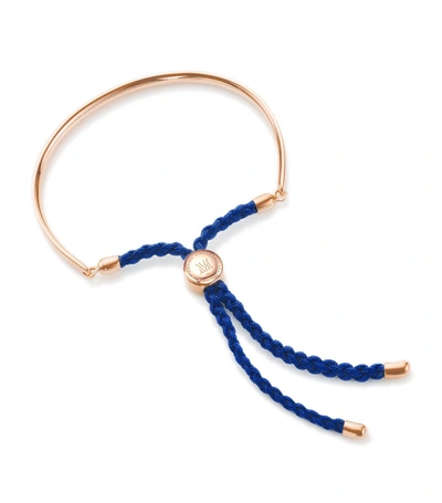 Shop Monica Vinader Fiji Friendship Bracelet In Royal Blue