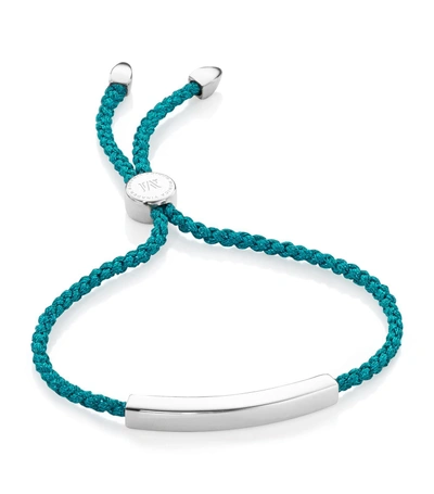 Shop Monica Vinader Linear Friendship Bracelet In Turquoise