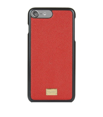 Shop Dolce & Gabbana Grain Leather Iphone 7 Plus Case In Multi