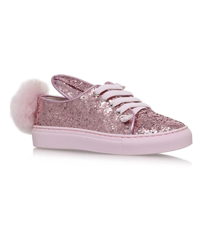 Shop Minna Parikka Glitter Bunny Sneakers In Pink
