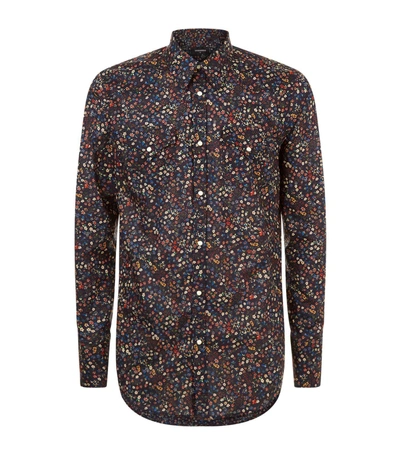 Shop Dsquared2 Micro Floral Shirt In Multi