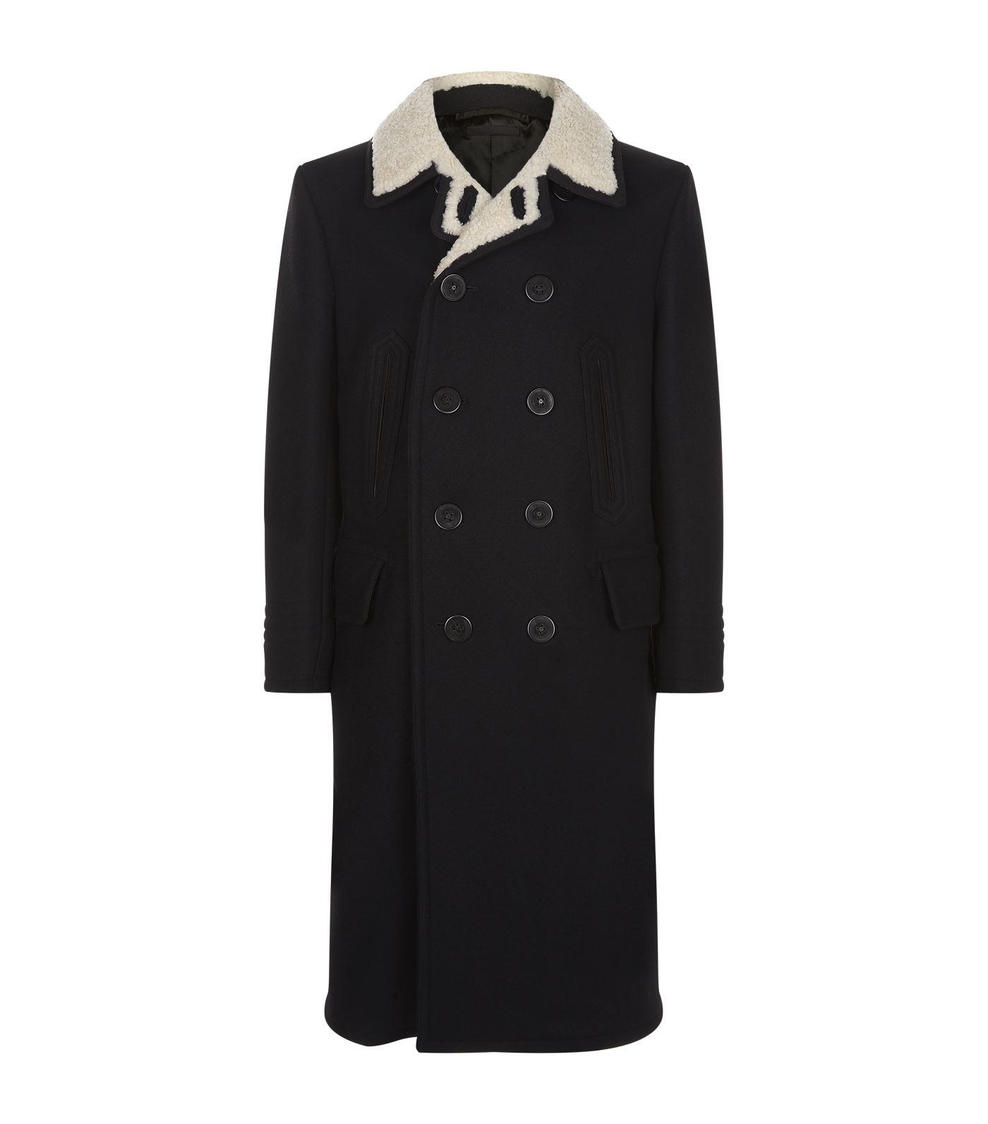 Tom Ford Double-breasted Wool Coat In Black | ModeSens