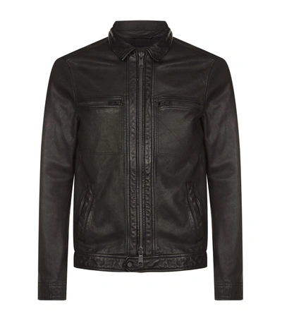 Allsaints Lark Leather Biker Jacket In Black | ModeSens