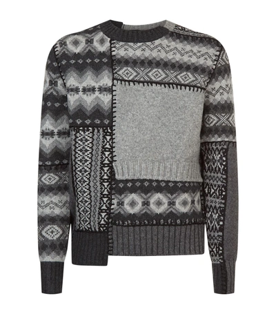 Shop Alexander Mcqueen Patchwork Sweater In Multi