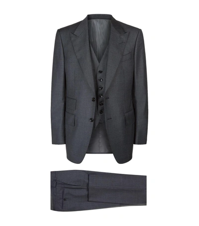 Shop Tom Ford Windsor Suit In Grey