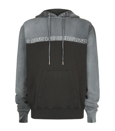 Saint Laurent Grey love Me Forever Or Never Hoodie ModeSens