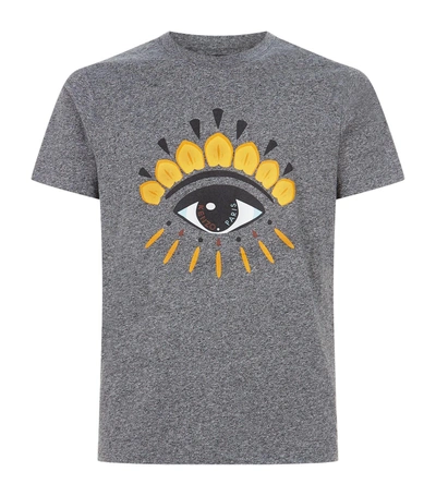 Shop Kenzo Icon Eye T-shirt In Grey