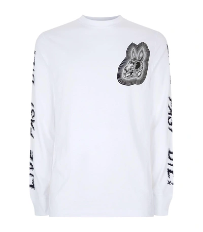Shop Mcq By Alexander Mcqueen Bunny Be Here Now Long Sleeve T-shirt In No Color