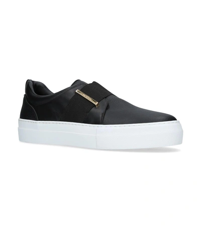 Shop Buscemi Band Slip-on Sneakers In Black