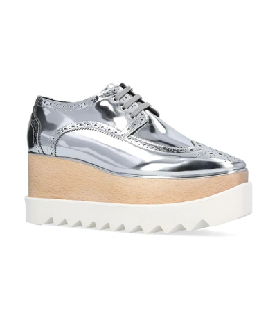 Shop Stella Mccartney Elyse Platform Shoes In Silver