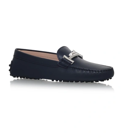 Shop Tod's Maxi Gommini Drivers In Navy