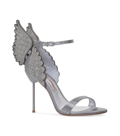 Shop Sophia Webster Crystal Evangeline Sandals 100 In Silver
