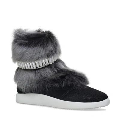 Shop Giuseppe Zanotti Yeti Strass High-top Sneakers In Multi