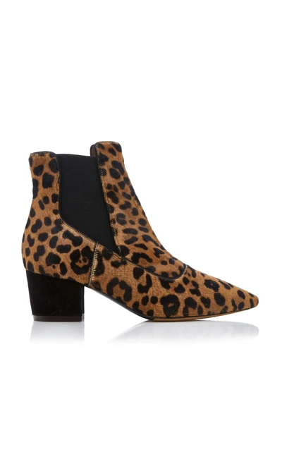 Shop Tabitha Simmons Shadow Leopard-print Calf Hair Ankle Boots In Animal