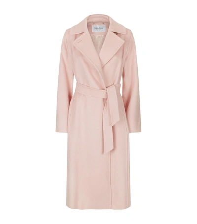 Shop Max Mara Manuela Wrap Coat In Pink