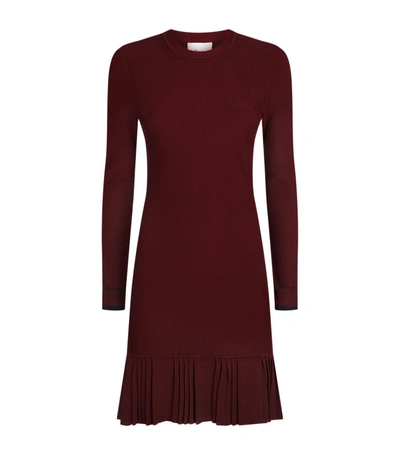 Shop 3.1 Phillip Lim / フィリップ リム Pleated Hem Knitted Dress In Red