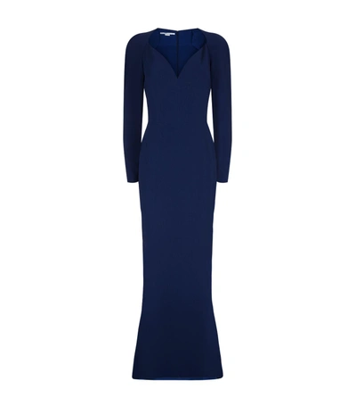 Shop Stella Mccartney Layla Evening Gown In Blue