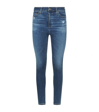 Shop Ag Mila Distressed Skinny Jeans In Blue