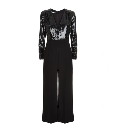 Shop Stella Mccartney Sequin Jumpsuit In Black