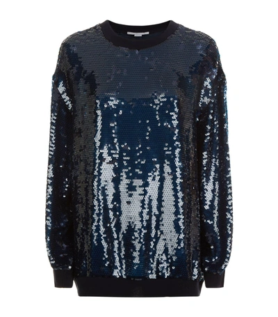 Shop Stella Mccartney Sequin Sweater In Black