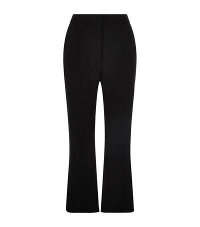 Shop Stella Mccartney Flared Cropped Trousers In Black