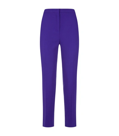 Shop Escada Tamesne Trousers In Purple