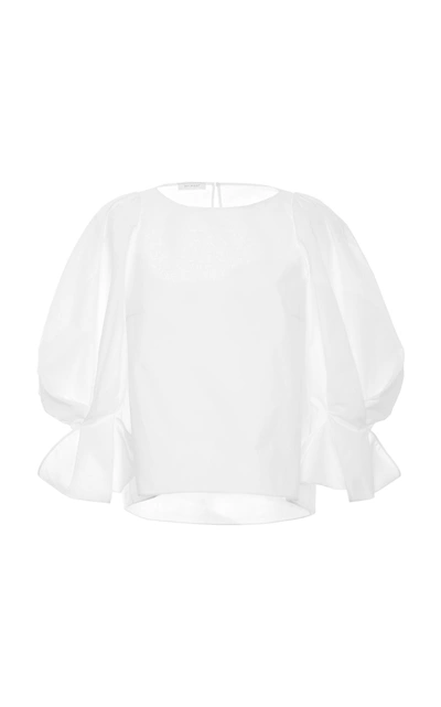 Shop Delpozo Shirt With Bow Cuff In White