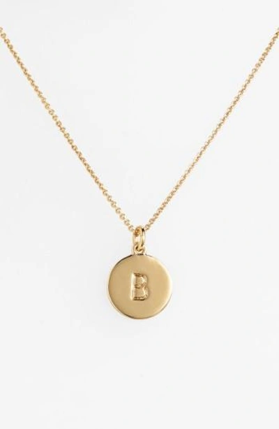 Shop Kate Spade Women's  New York 'one In A Million' Initial Pendant Necklace In B- Gold