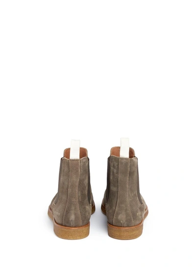 Shop Common Projects Suede Chelsea Boots