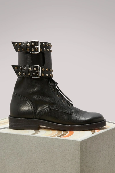 Shop Isabel Marant Teylon Boots In Black