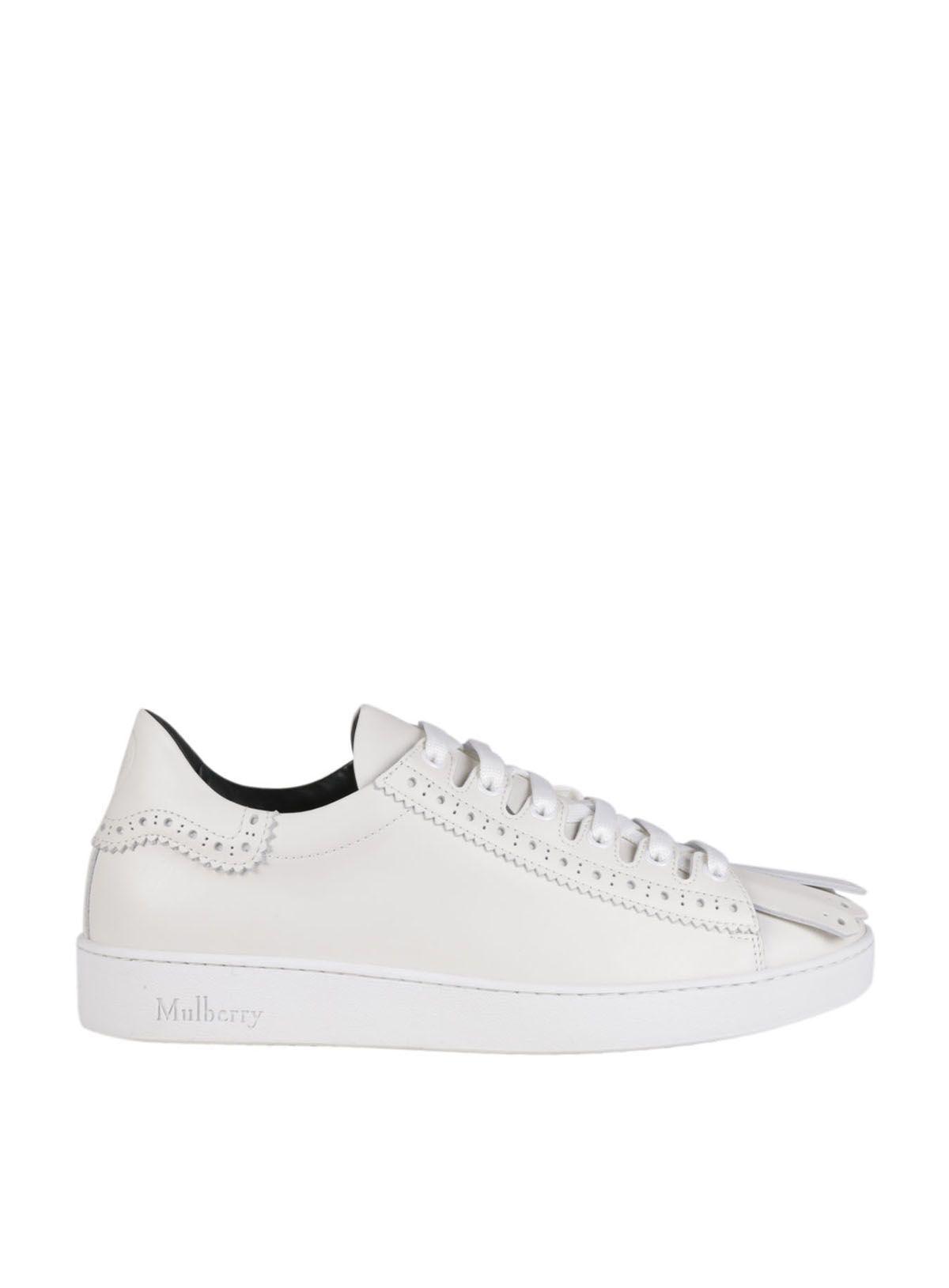 Mulberry Brogue Detailing Sneakers In White | ModeSens