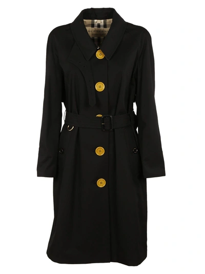 Shop Burberry Classic Trench Coat In Black