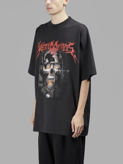 Heavy Metal Oversized Jersey T-shirt In Black