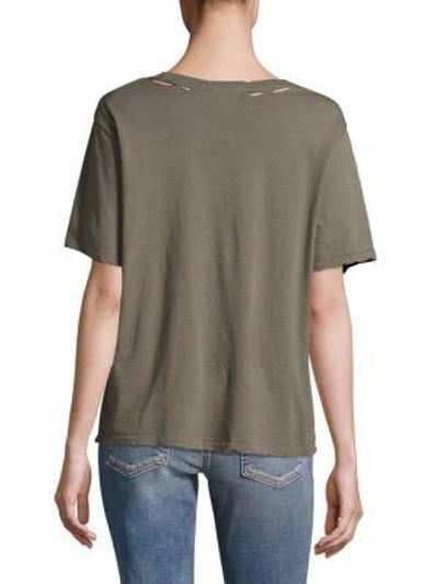 Shop Amo Tomboy Patch Pocket Tee In Grey