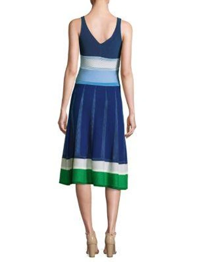 Shop Agnona Cashmere Slip Dress In Multi