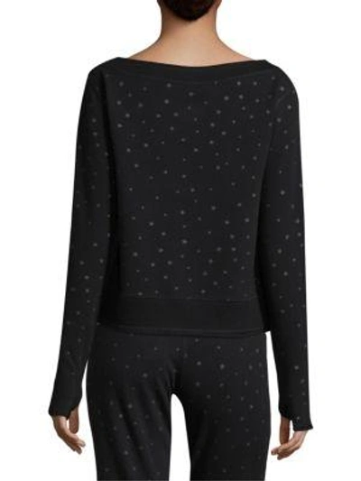 Shop Nancy Rose Performance Vega Cotton Sweatshirt In Black