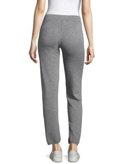 Shop Stateside Relaxed Fleece Pants In Heather Grey