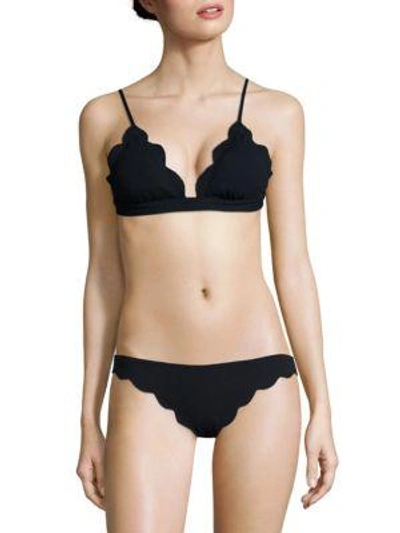 Shop Marysia Fixed Triangle Bikini Top In Coconut