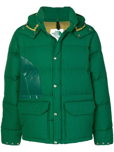 Junya Watanabe X The Face Quilted Down Jacket In Green | ModeSens