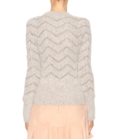 Shop Isabel Marant Elson Alpaca-blend Sweater In Light Grey