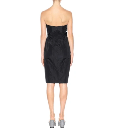 Shop Alexa Chung Strapless Dress In Black