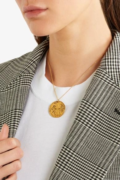 Alighieri Il Leone Medallion Gold-plated Necklace | ModeSens